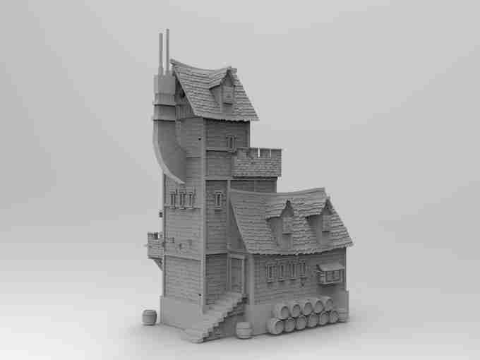 GUNPOWDER MAKER , stl file Fantasy and Medieval
