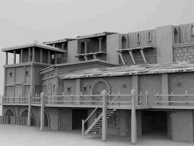 INNER WALL SET 1 , stl file Fantasy and Medieval