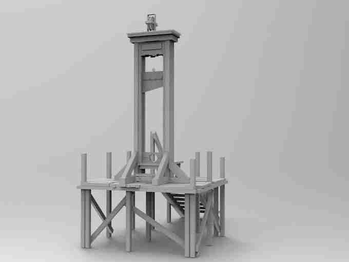 GUILLOTINE , stl file Fantasy and Medieval