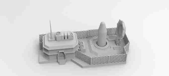 MISSILE SILO , stl file modern / apocalypse