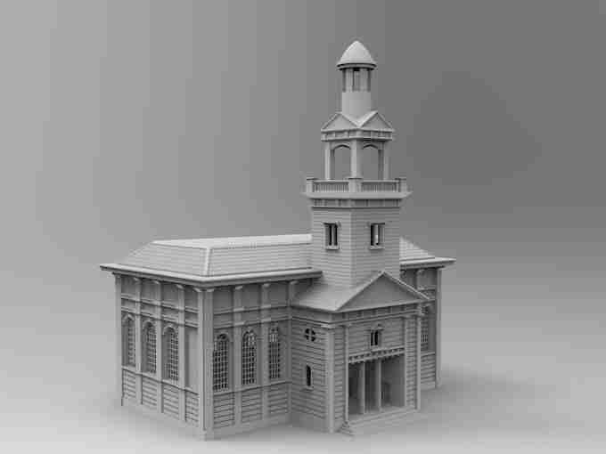 CHURCH DE JOZEFKERK (Assen) , stl file WW2