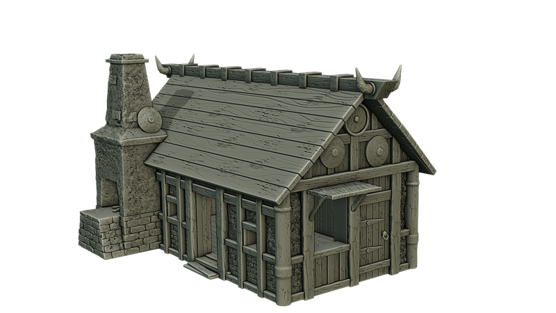 Viking house 9 , stl file