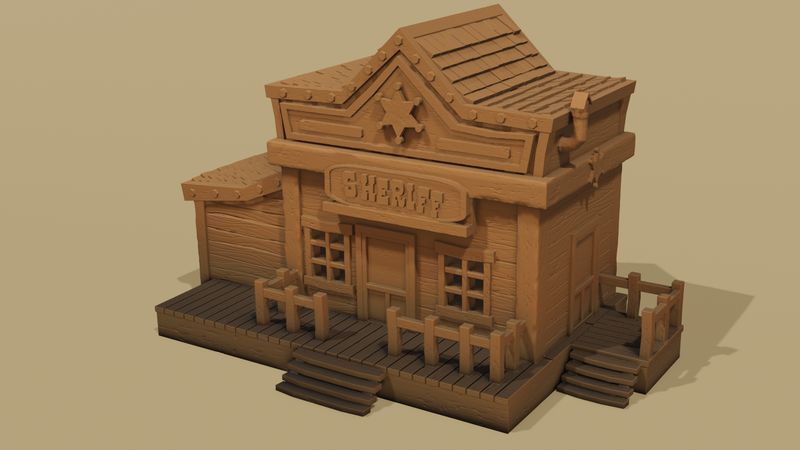 Building 1 Sheriff , stl file
