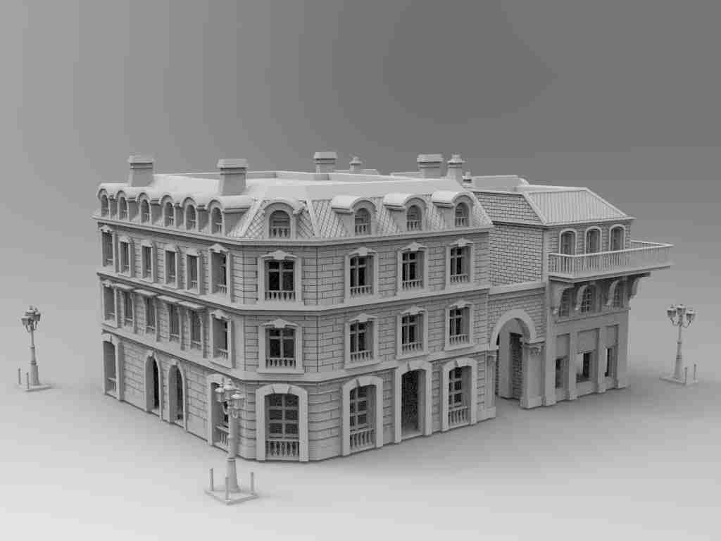 European Building Block , stl file WW2