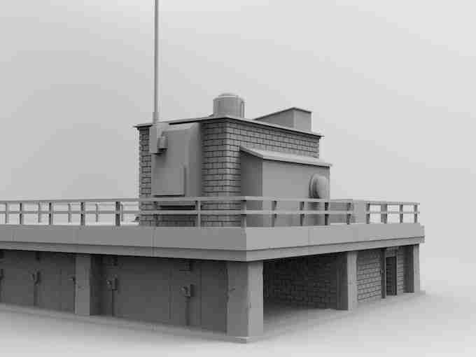 GARAGE and Damaged Version , stl file WW2, Modern Warfare , Apocalypse