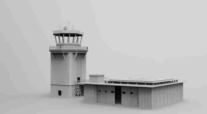 AIR CONTROL TOWER , stl file WW2, Modern Warfare , Apocalypse