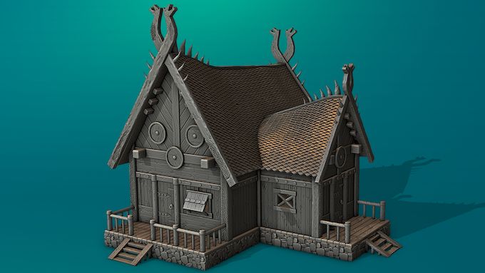 Viking Extra House 1 , stl file