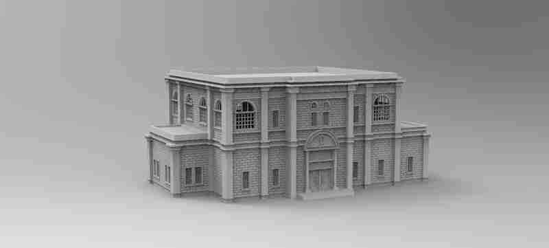 Americana Council House , stl file WW2, Modern Warfare , Apocalypse