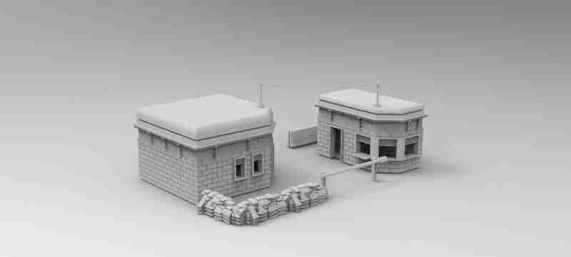 Military Outpost , stl file WW2, Modern Warfare , Apocalypse