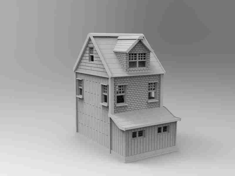 Long house , stl file WW2, Modern Warfare , Apocalypse