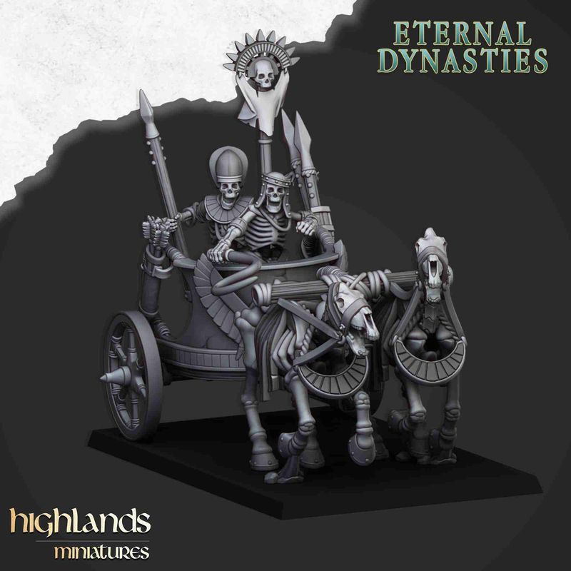Eternal Dynasties Skeleton Chariot C - WHFB and other Fantasy systems