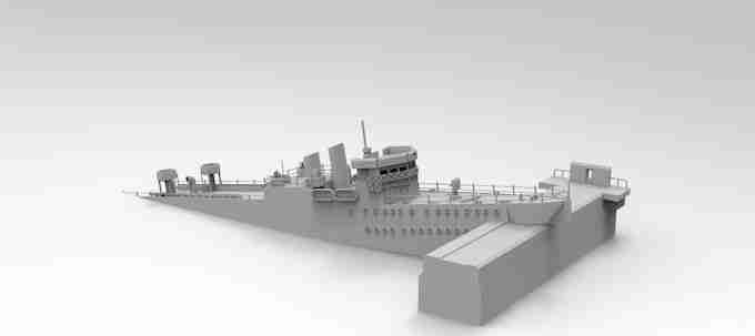 HMS CAMPBELTOWN , stl file WW2, Modern Warfare , Apocalypse