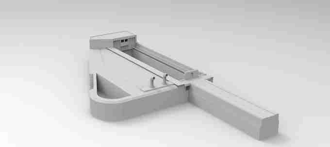 WINDING HOUSE AND DOCK GATE , stl file WW2, Modern Warfare , Apocalypse