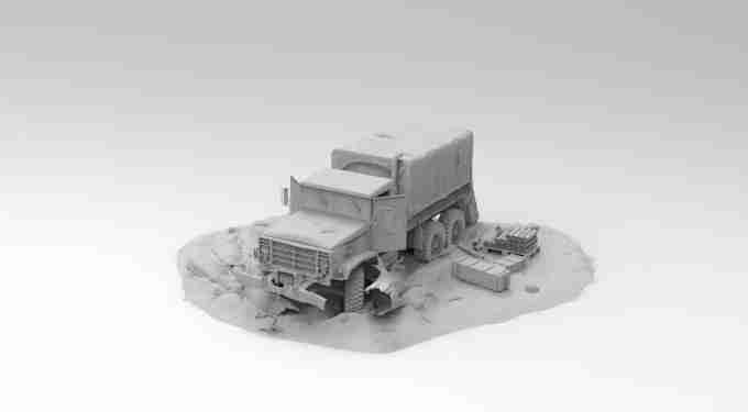 IMMOBILISED TRUCK , stl file WW2, Modern Warfare , Apocalypse