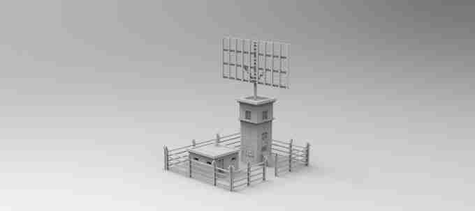 RADAR TOWER , stl file WW2, Modern Warfare , Apocalypse