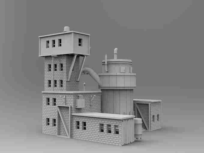 PROCESSOR PLANT , stl file WW2, Modern Warfare , Apocalypse
