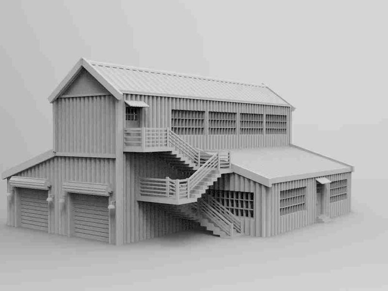 Americana Warehouse , stl file WW2, Modern Warfare , Apocalypse