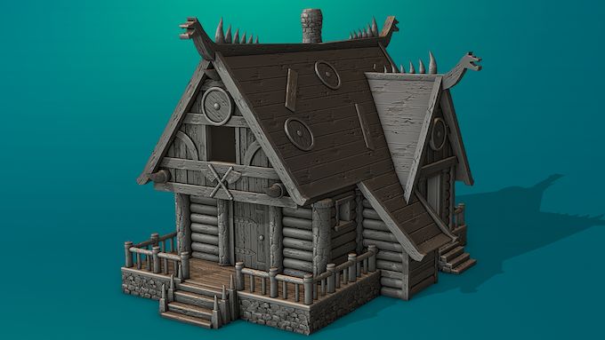Viking Extra House 3 , stl file