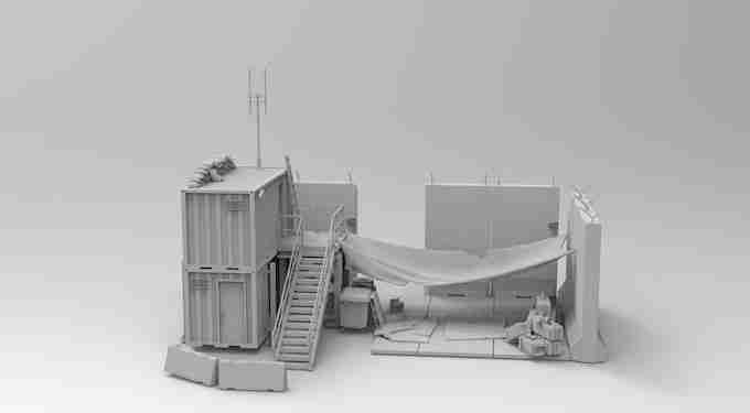 VEHICLE REPAIR BAY , stl file WW2, Modern Warfare , Apocalypse