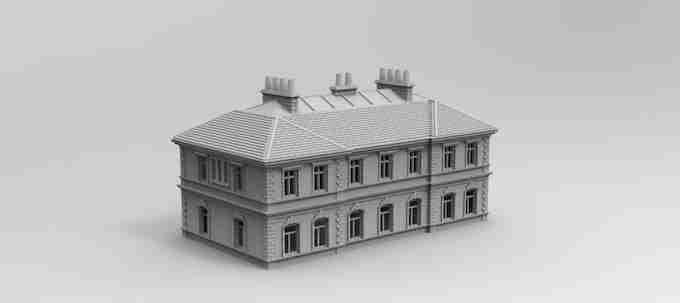 RESIDENTIAL HOUSE , stl file WW2, Modern Warfare , Apocalypse