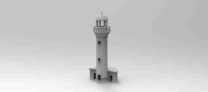 Lighthouse , stl file WW2, Modern Warfare , Apocalypse