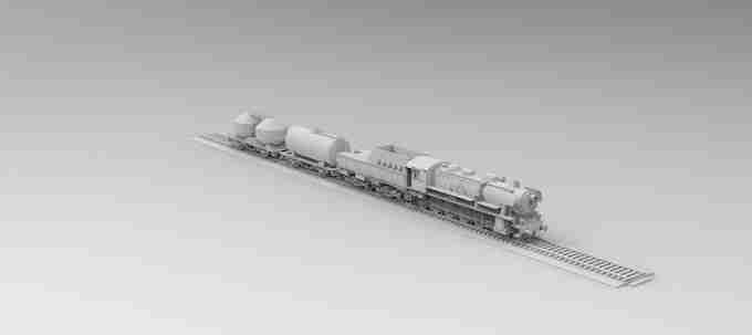 TRAIN SETUP , stl file WW2, Modern Warfare , Apocalypse