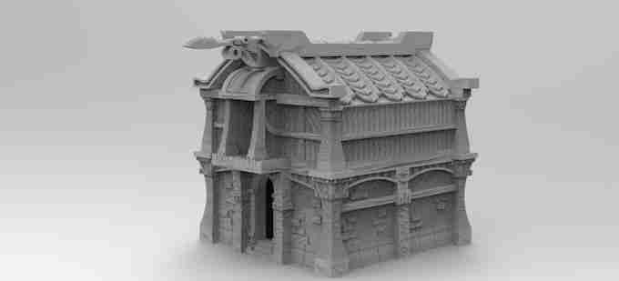 Dockhouse 1 , stl file Fantasy , Medieval , Dark ages