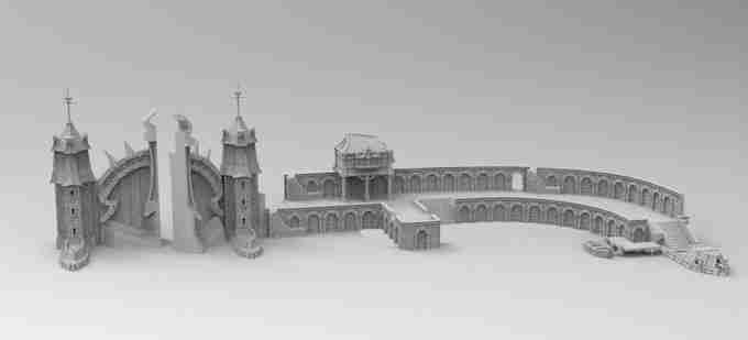 Dock Wall Expansion Kit , stl file Fantasy , Medieval , Dark ages