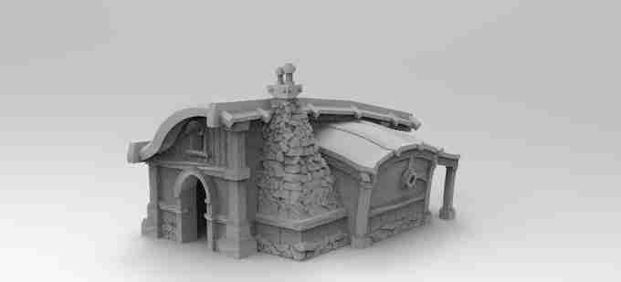 Dwelling 1 , stl file Fantasy , Medieval , Dark ages