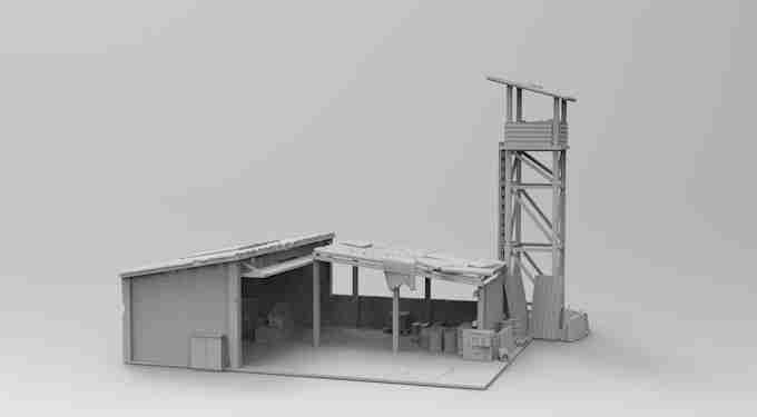 SUPPLY DEPOT , stl file WW2, Modern Warfare , Apocalypse