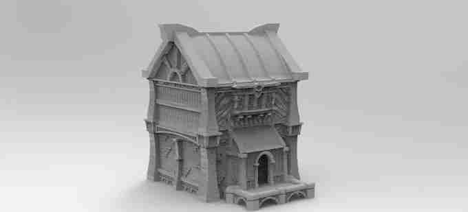 Dockhouse 2 , stl file Fantasy , Medieval , Dark ages