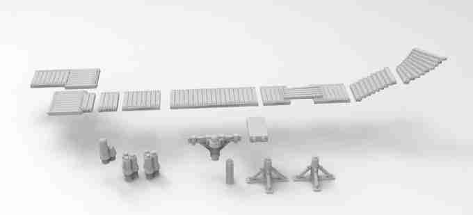MODULAR DECKING , stl file Fantasy , Medieval , Dark ages