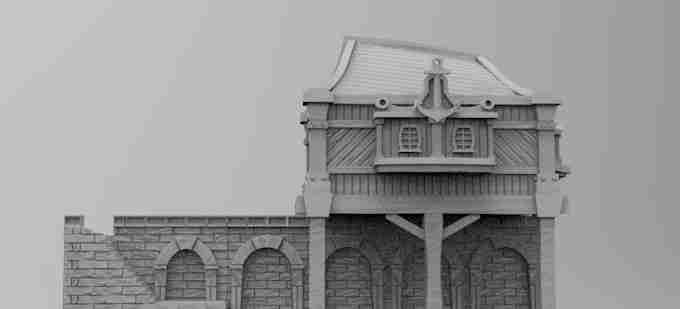 Harbourmasters Office , stl file Fantasy , Medieval , Dark ages