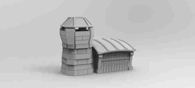 WATCHMANS POST , stl file Fantasy , Medieval , Dark ages