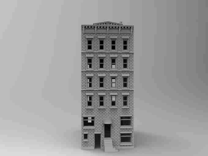 DOWNTOWN BUILDING 9 , stl file Modern warfare / Apocalypse