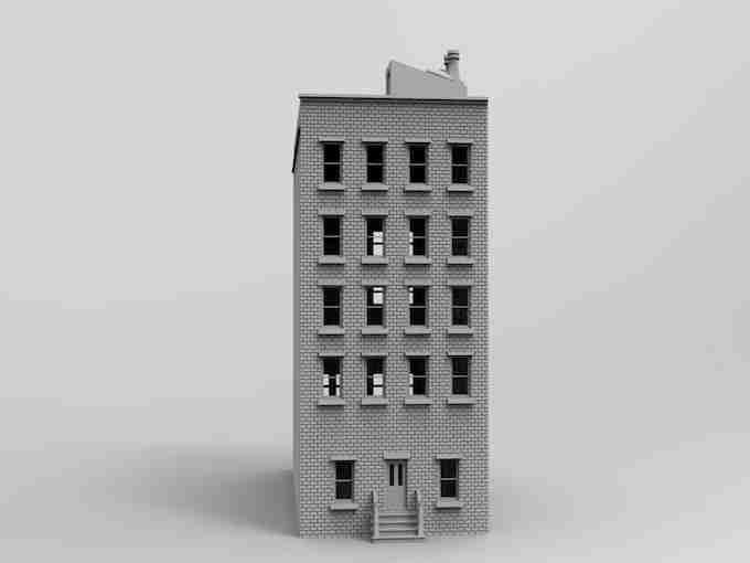 DOWNTOWN BUILDING 12 , stl file Modern warfare / Apocalypse