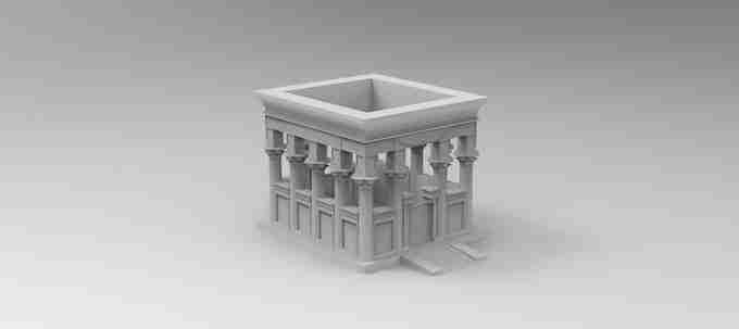 Column Building , stl file Fantasy and Ancient to Modern day