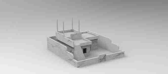 Egyptian Farmhouse , stl file Fantasy and Ancient to Modern day