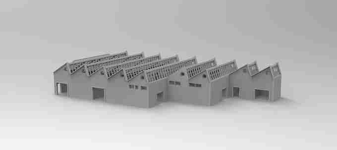 LARGE WAREHOUSE , stl file WW2, Modern Warfare , Apocalypse