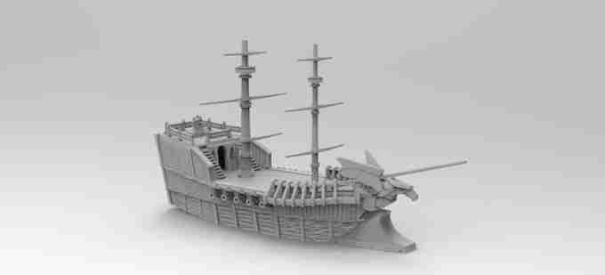 Eagle ship , stl file Fantasy , Medieval , Dark ages