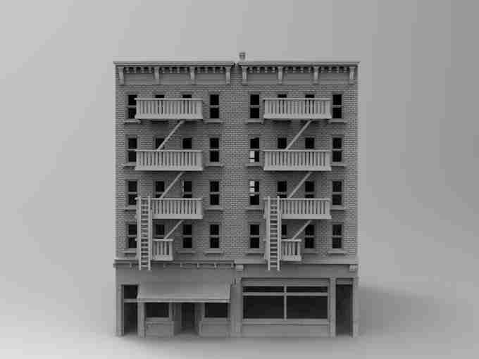 DOWNTOWN BUILDING 20 , stl file Modern warfare / Apocalypse