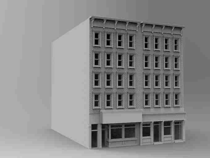 DOWNTOWN BUILDING 19 , stl file Modern warfare / Apocalypse