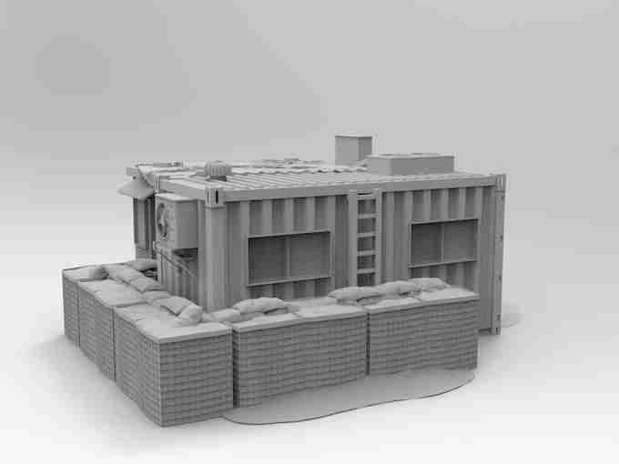 FIREBASE BUILDING 1 , stl file Modern warfare / Apocalypse