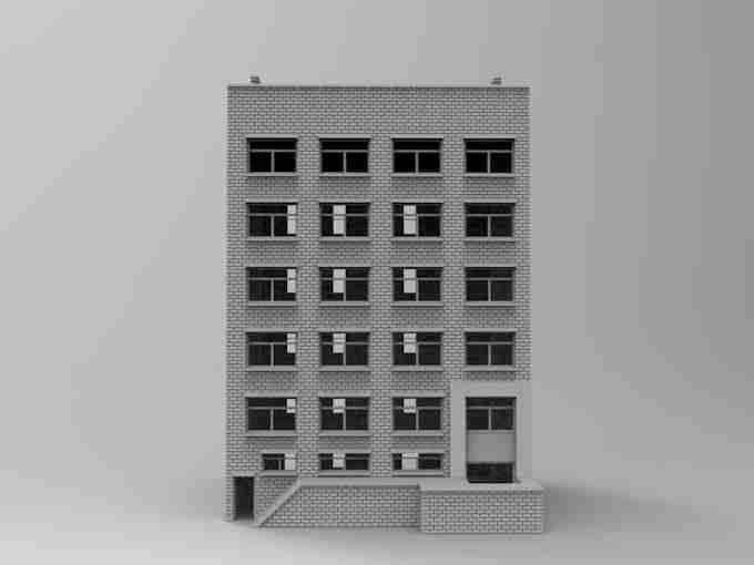 DOWNTOWN BUILDING 16 , stl file Modern warfare / Apocalypse