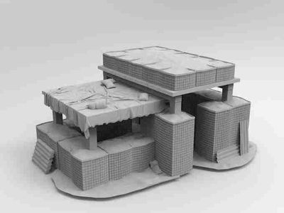 FIREBASE BUILDING 6 , stl file Modern warfare / Apocalypse FIREBASE BUILDING 6 , stl file Modern warfare / Apocalypse