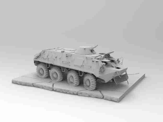 DESTROYED BTR , stl file Modern warfare / Apocalypse