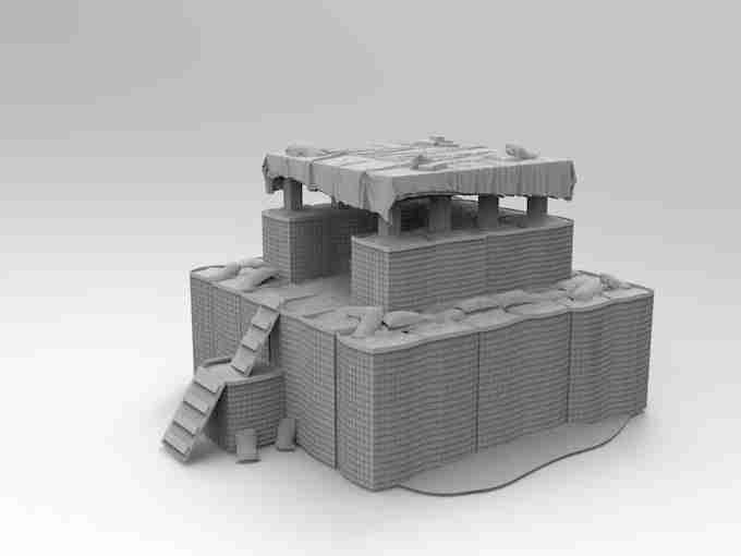 FIREBASE BUILDING 3 , stl file Modern warfare / Apocalypse