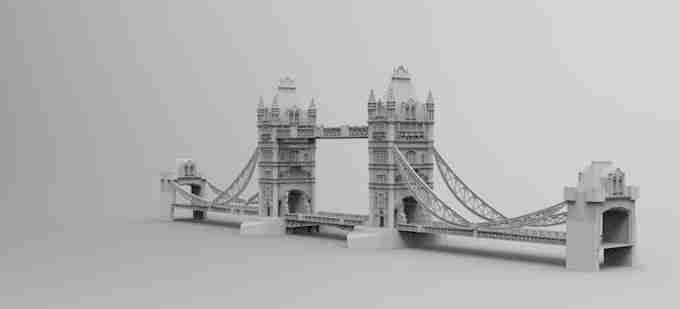 Tower Bridge , stl file WW2, Modern Warfare , Apocalypse