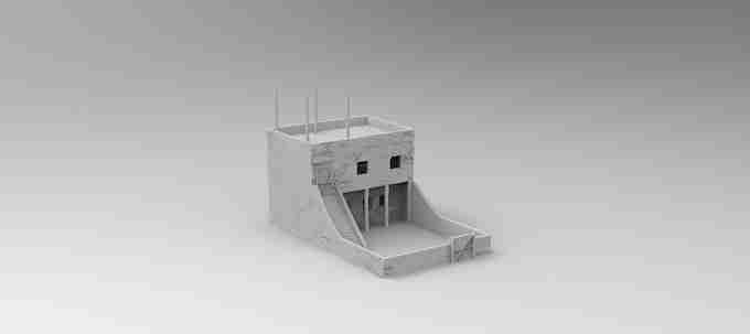 Large Egyptian House , stl file Fantasy and Ancient to Modern day