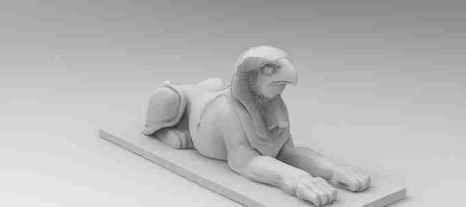 Sphinx Style Statues , stl file Fantasy and Ancient to Modern day